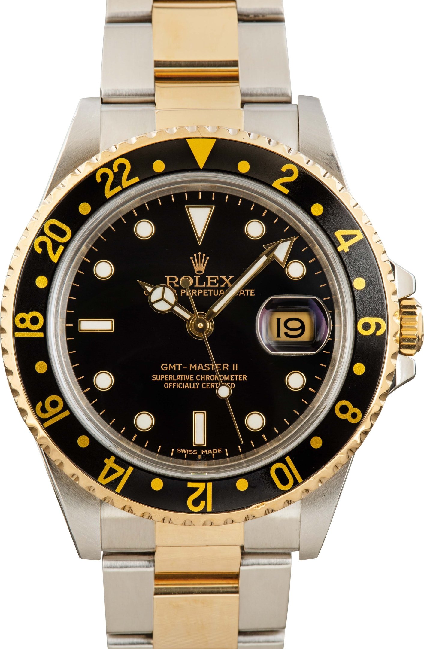 Rolex gmt gold steel new arrivals