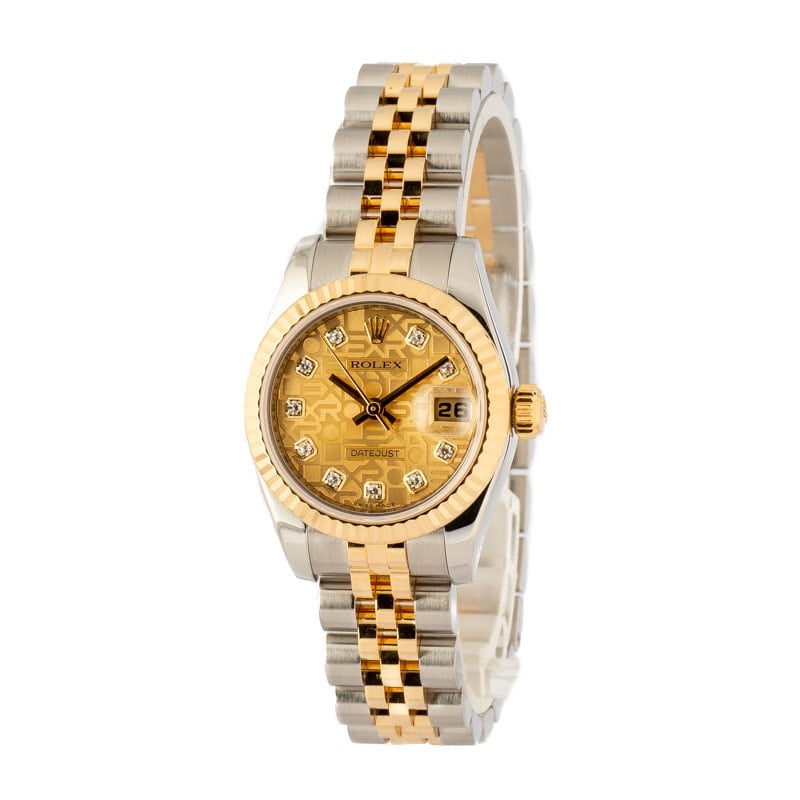 Rolex Ladies Datejust 179173 Two Tone with Diamonds