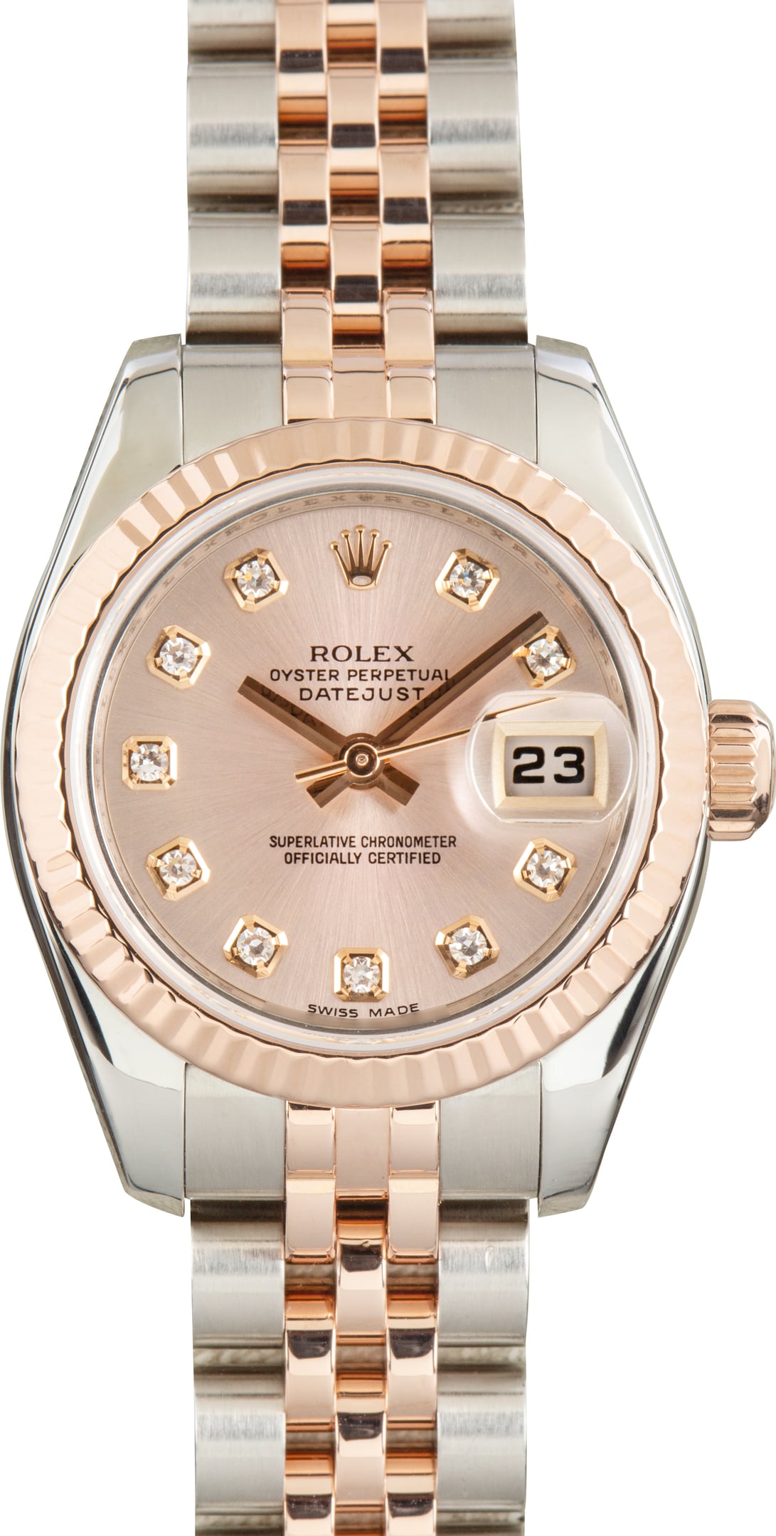 Pre-Owned Ladies Datejust Ref 179171 Rose Diamond Dial