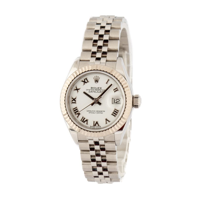 Pre-Owned Rolex Datejust 279174 White Roman Dial