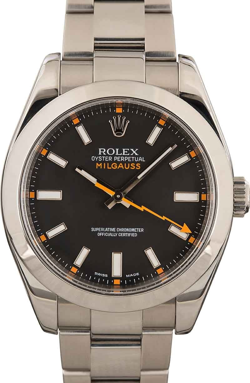 Vise dig Decrement mekanisme Buy Used Rolex Milgauss 116400 | Bob's Watches - Sku: 154776