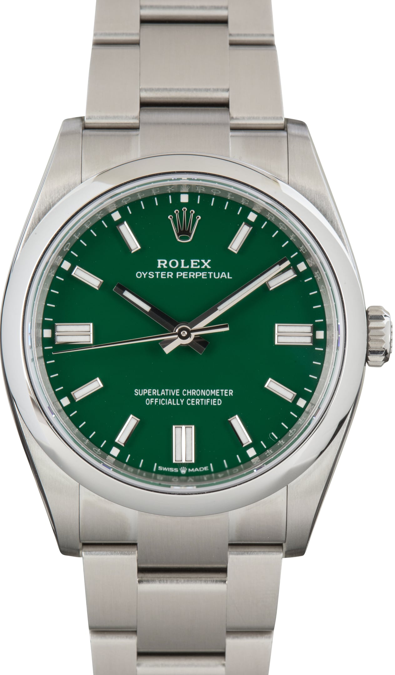 Pre-Owned Rolex Oyster Perpetual 36 Green Dial Ref 126000