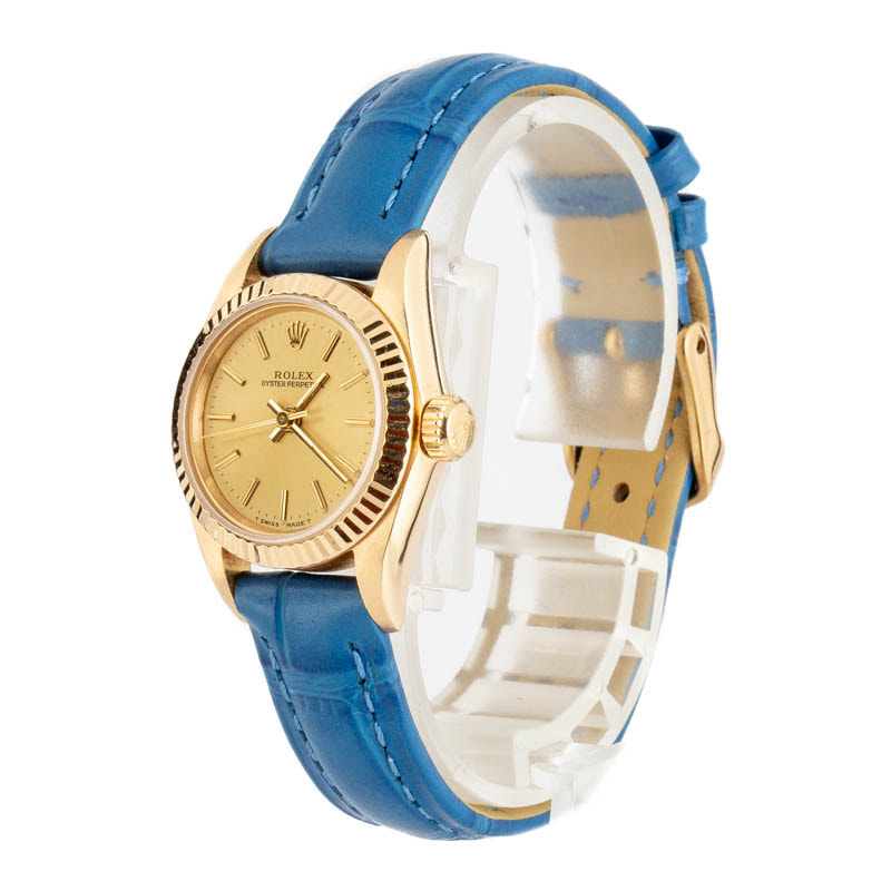 Ladies Rolex Oyster Perpetual 67198 Yellow Gold
