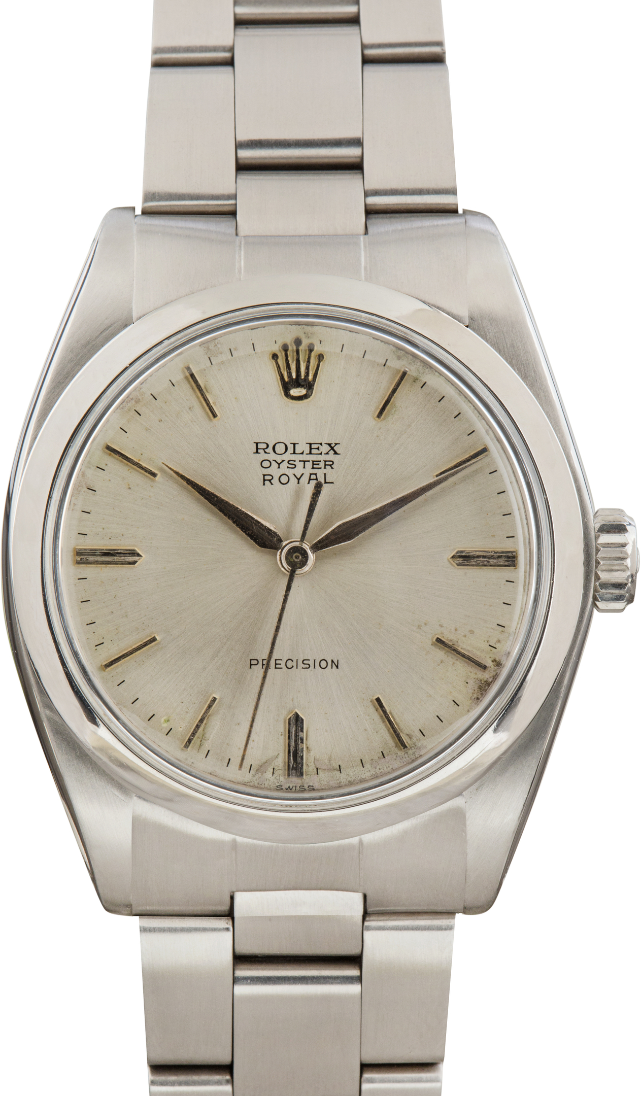 Pre-Owned Rolex Oyster Precision Royal Ref 6426 Silver Dial