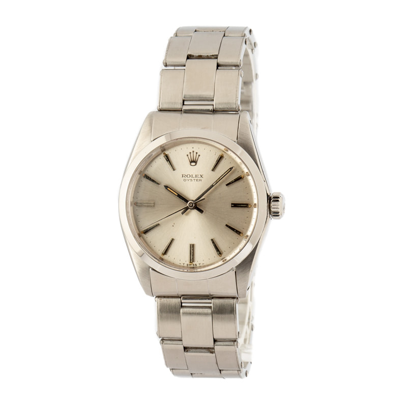 Pre Owned Rolex Oyster Precision 6426 Silver Index Dial