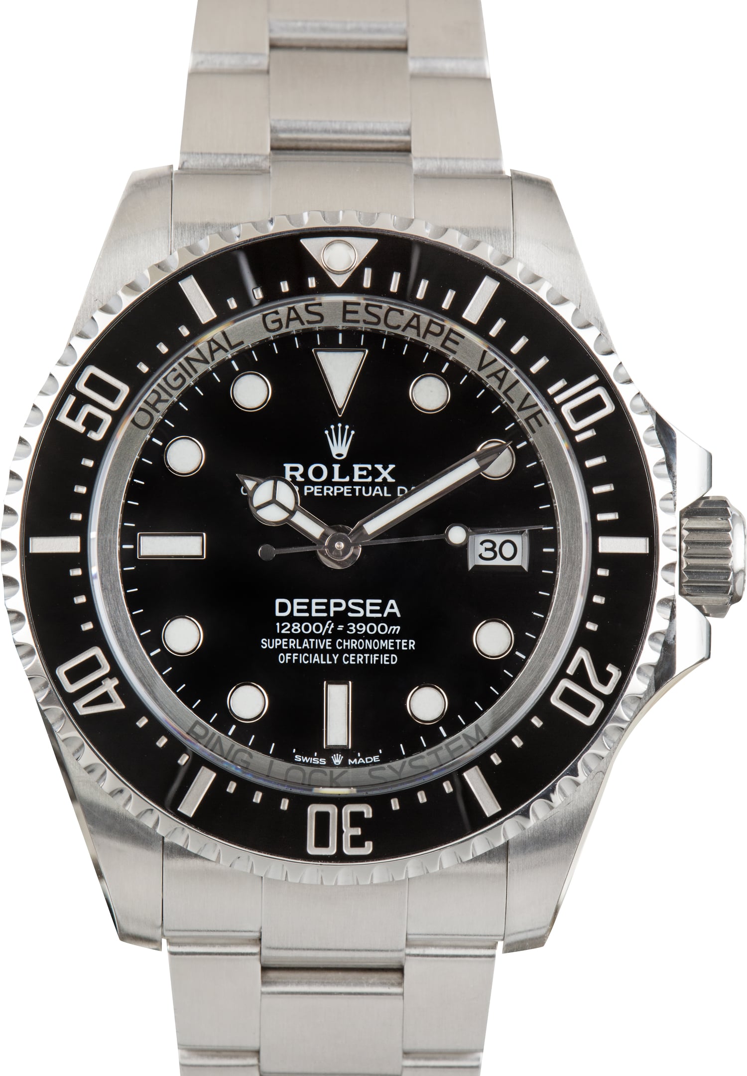 Pre-Owned Rolex Sea-Dweller Stainless Steel Ref 136660 Black Dial
