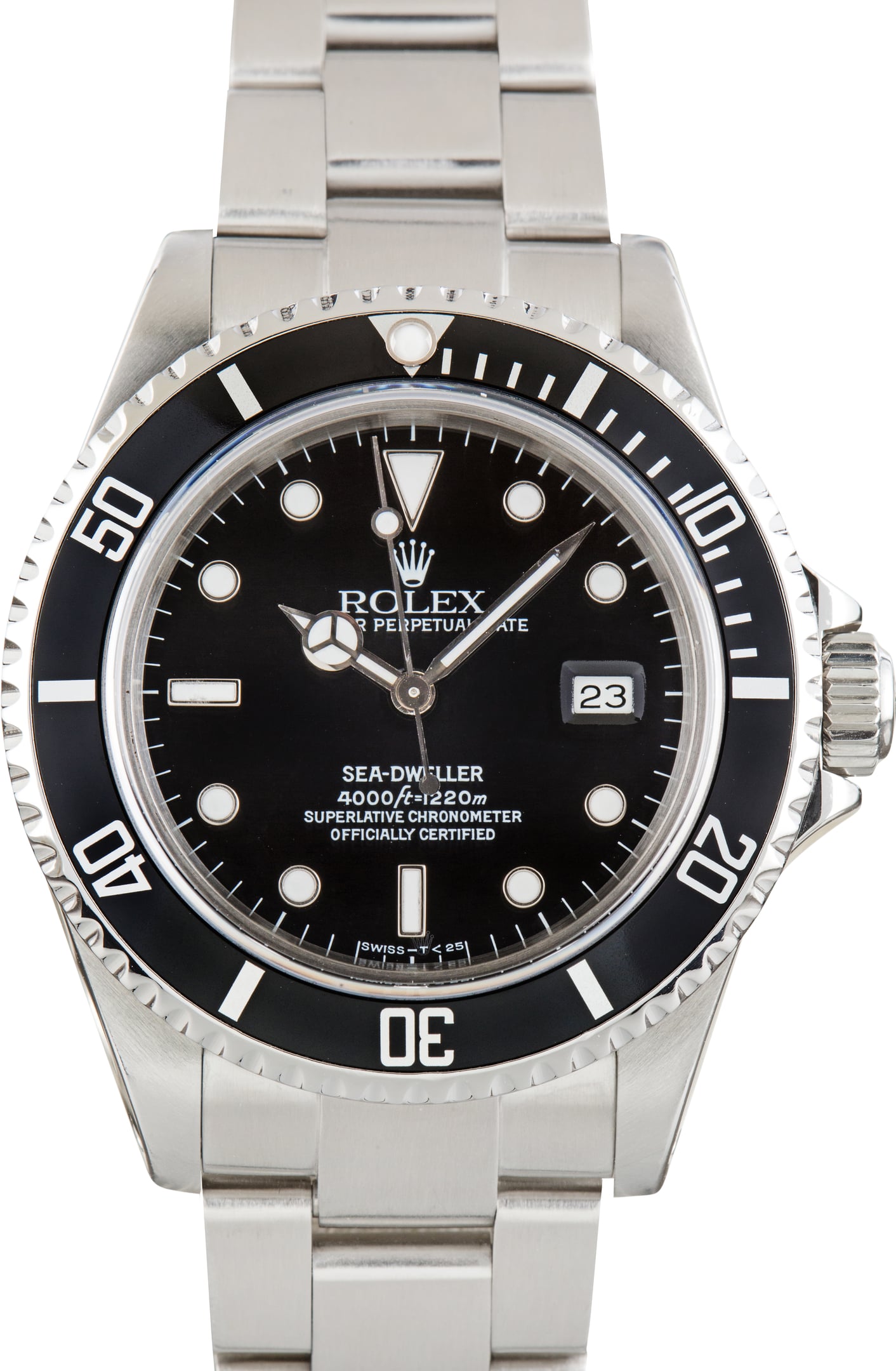 Used Stainless Steel Rolex Sea-Dweller Ref 16600 Aluminum Bezel