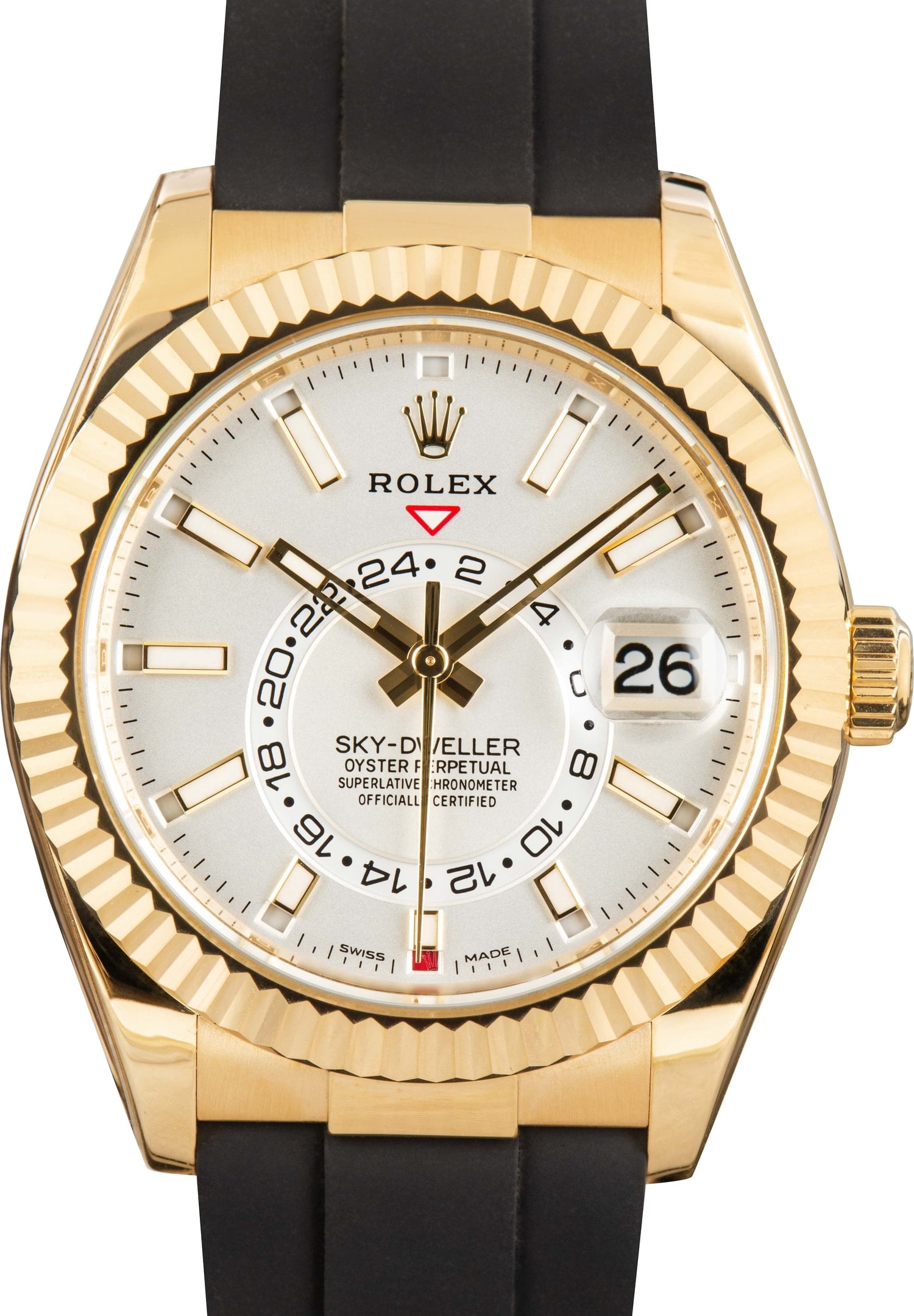 Rolex Sky-Dweller White Dial - BobsWatches.com