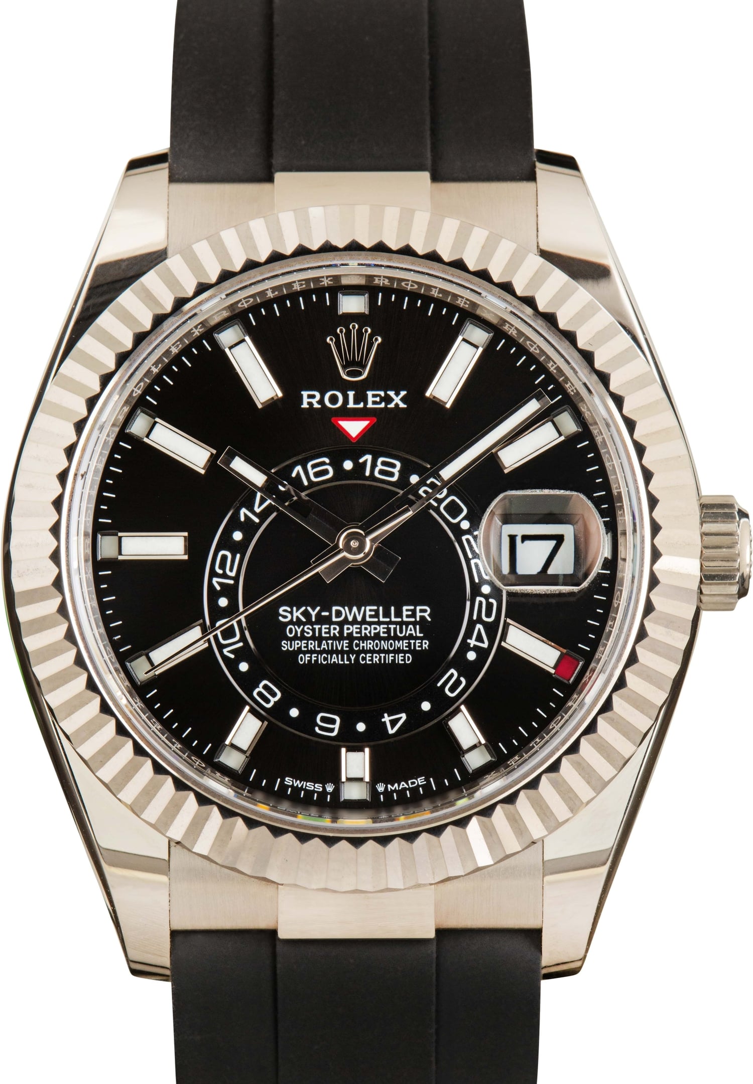 Pre-Owned Rolex Sky-Dweller White Gold Ref 336239 Black Dial