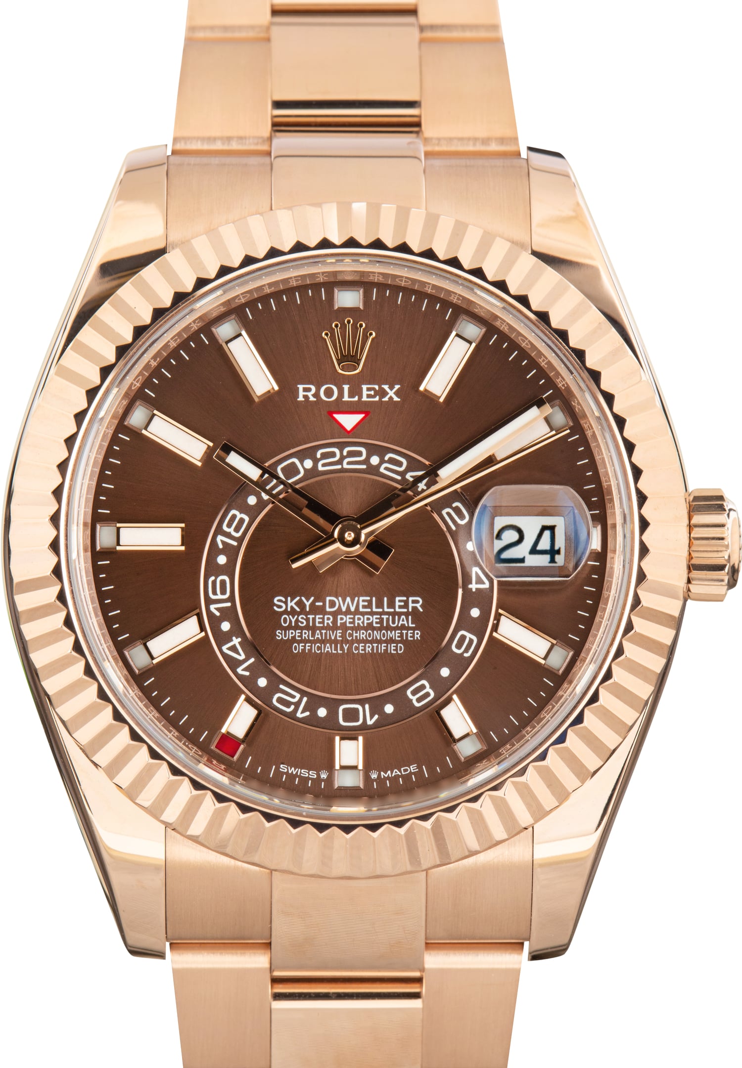 Pre-Owned Rolex Sky-Dweller Ref 336935 Chocolate Dial