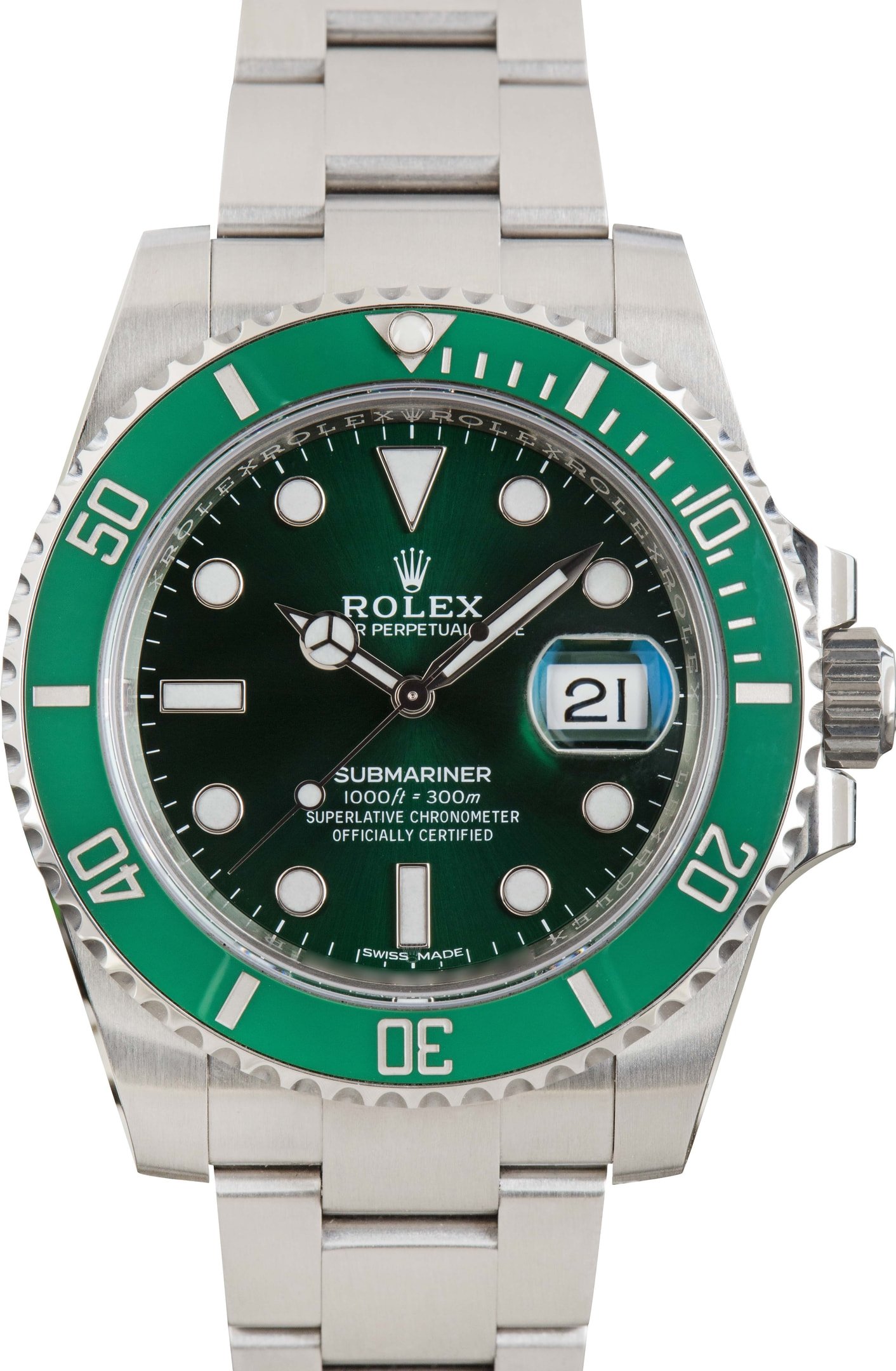 ROLEX 116610 グリーンダイヤル 自動巻き Buy Rolex Submariner 116610 | Bob's Watches - Sku: 180770