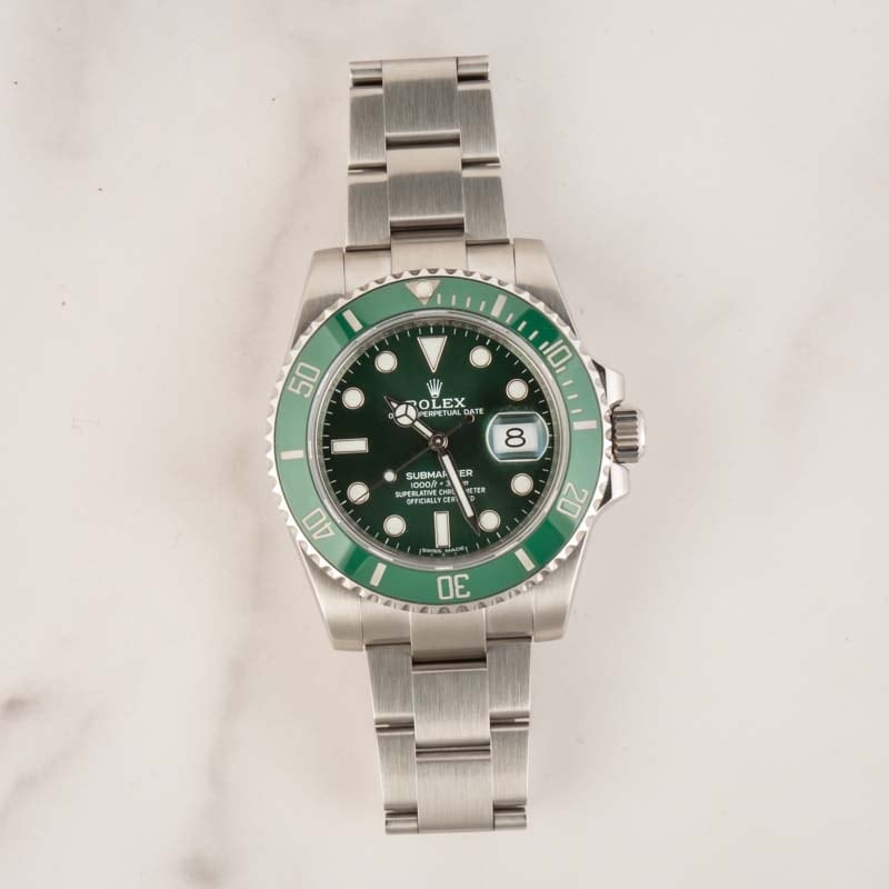 Rolex Submariner Date The Hulk Green Dial & Green Bezel 116610LV | Da Vinci Fine Jewelry, Inc.