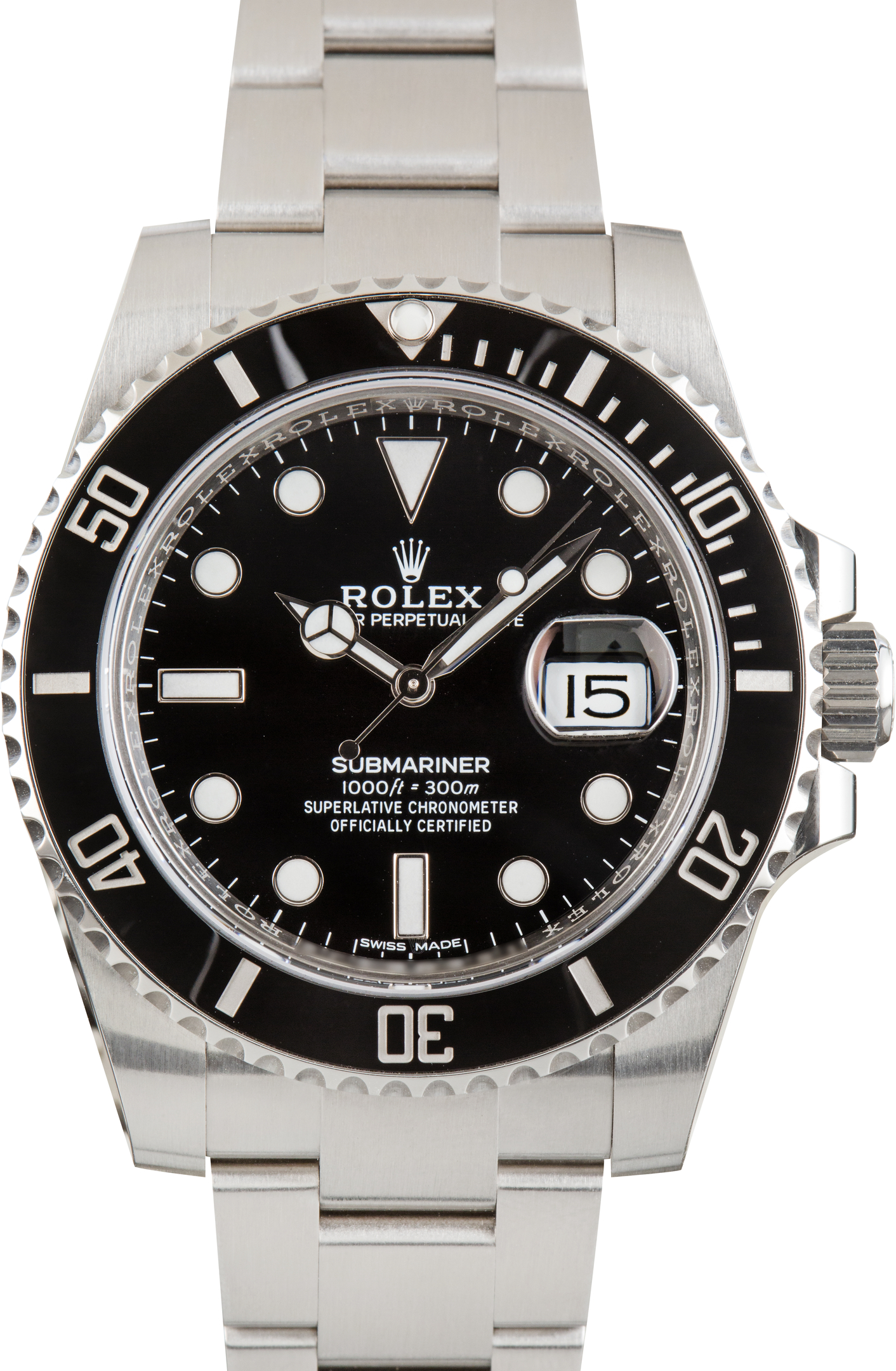 Used Rolex Submariner Black Dial Ref 116610LN Oyster Band