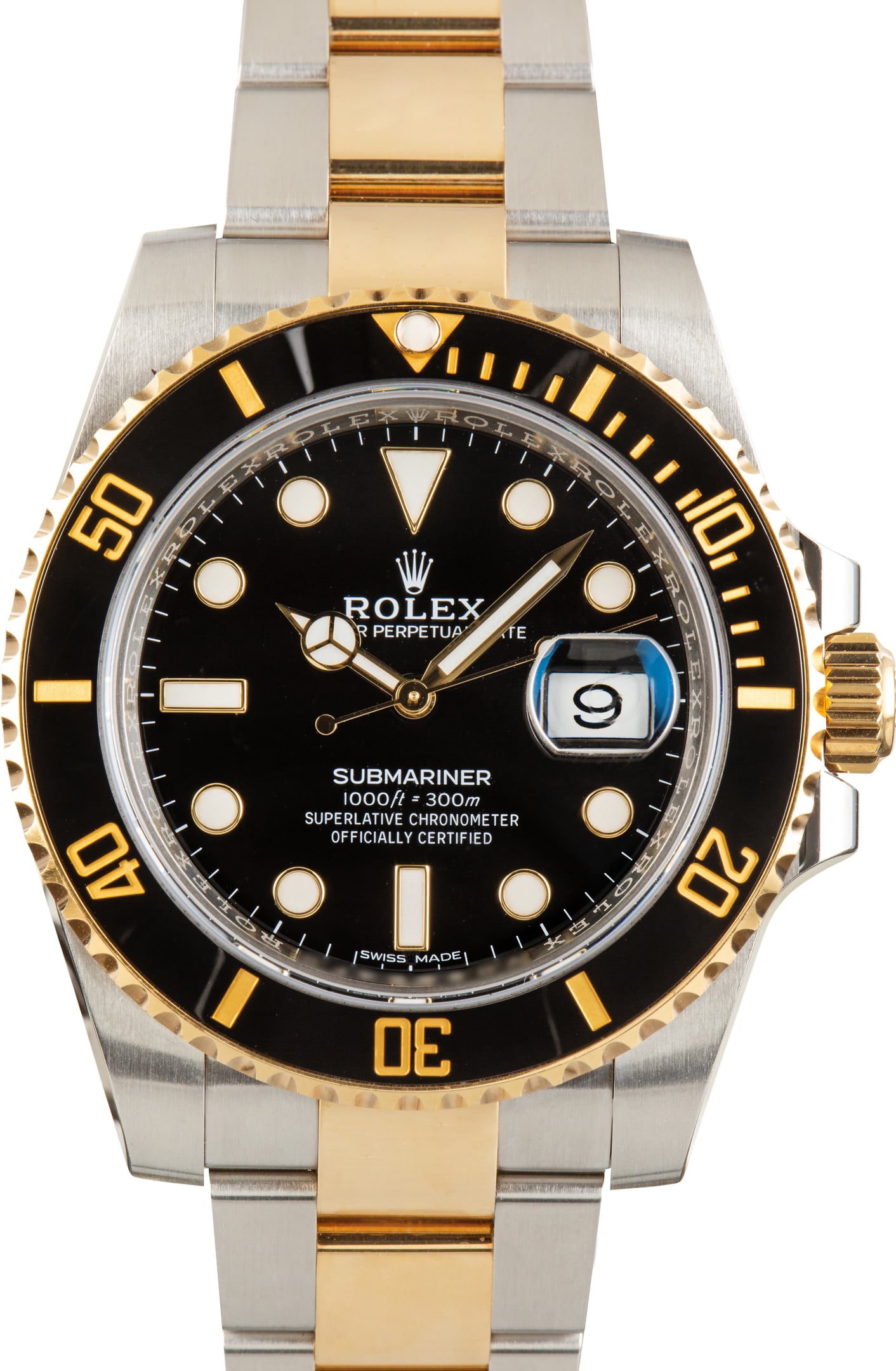 Used Rolex Submariner Black Dial Ref 116613LN Cerachrom Bezel
