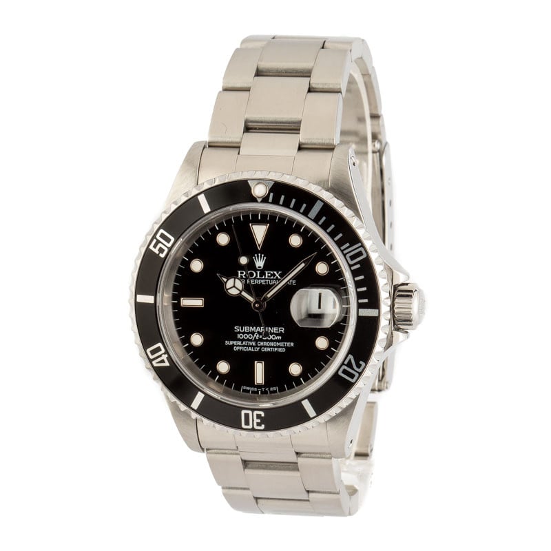 Rolex Submariner Black Dial 16610