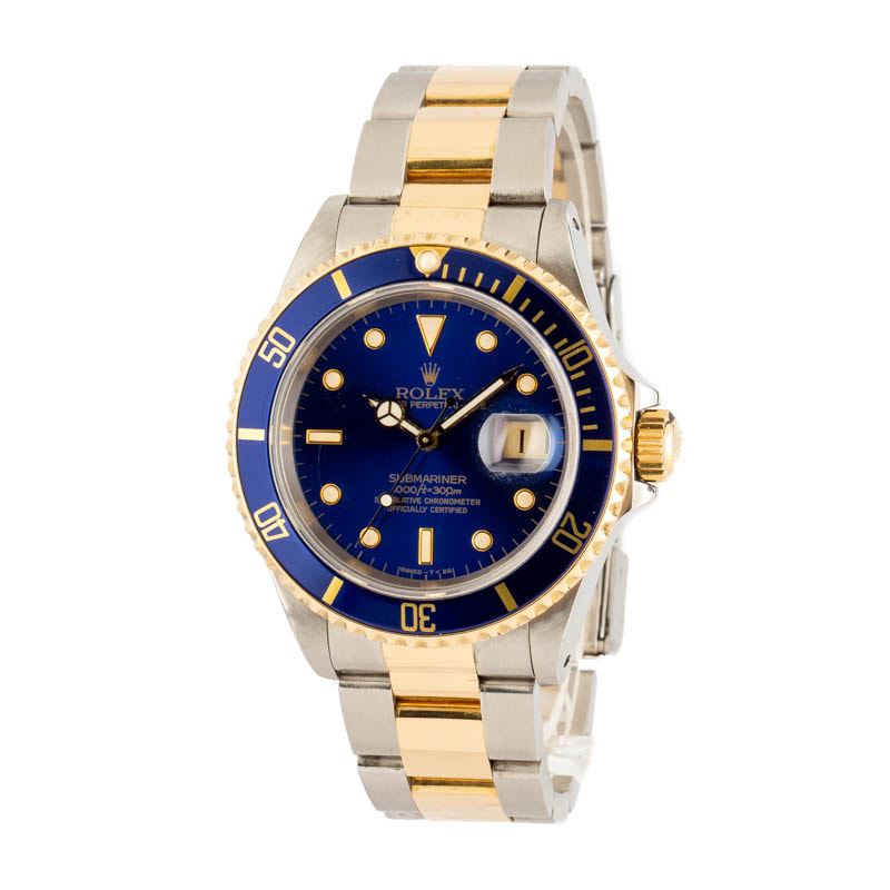 Men's Rolex Submariner 16613 Two Tone