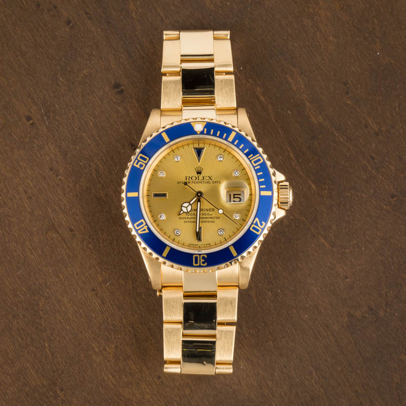 Buy Used Rolex Submariner 16618 | Bob's Watches - Sku: 173361