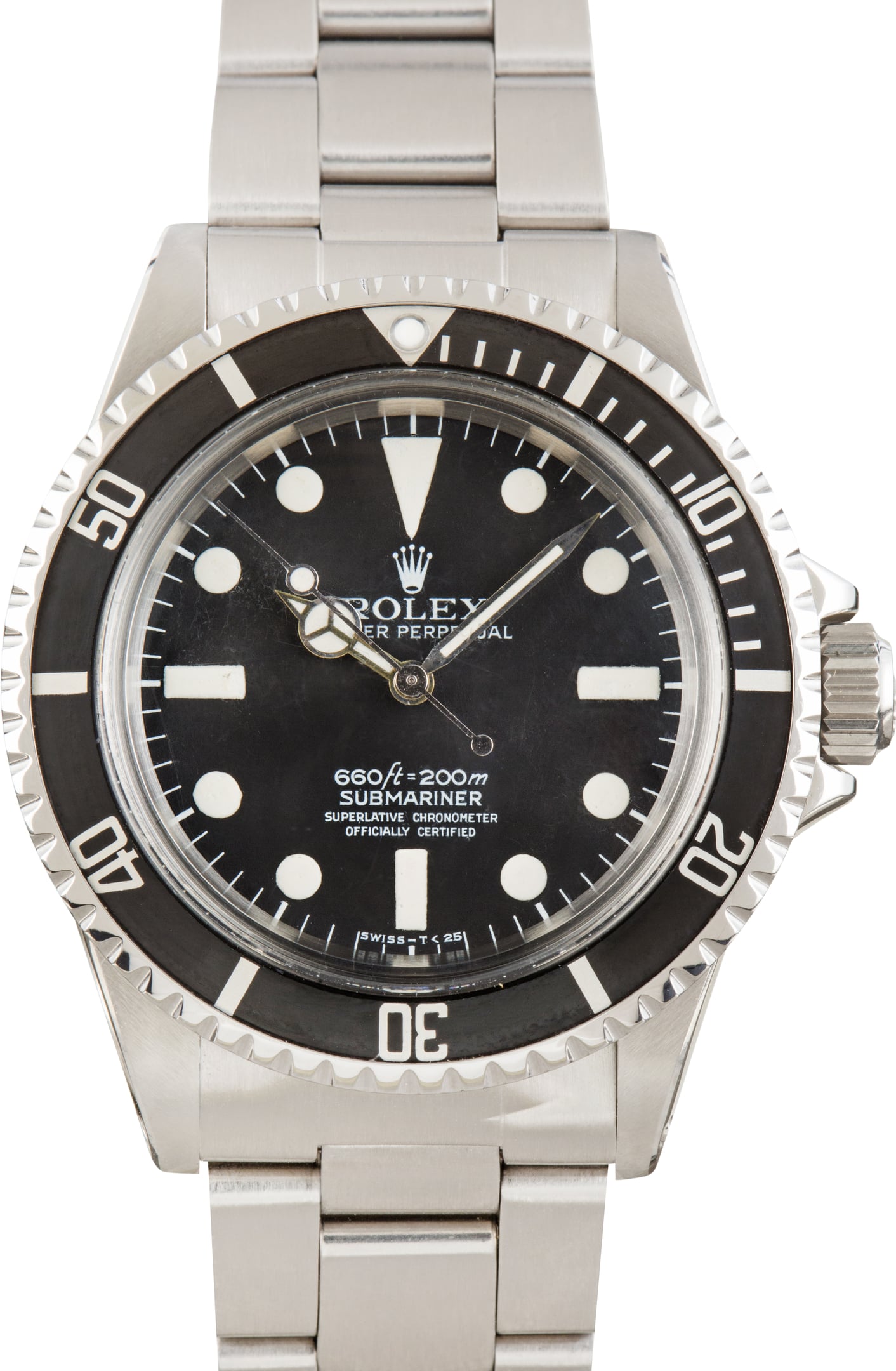 Vintage Rolex Submariner 5512 Matte Black Dial