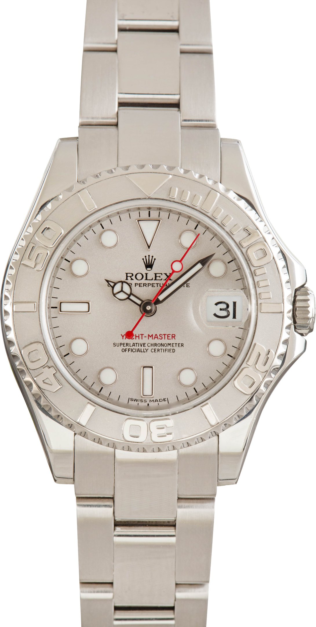 ROLEX Yacht-Master II シルバー　不動品 Rolex Yacht-Master Steel and Platinum Blue Dial 40mm