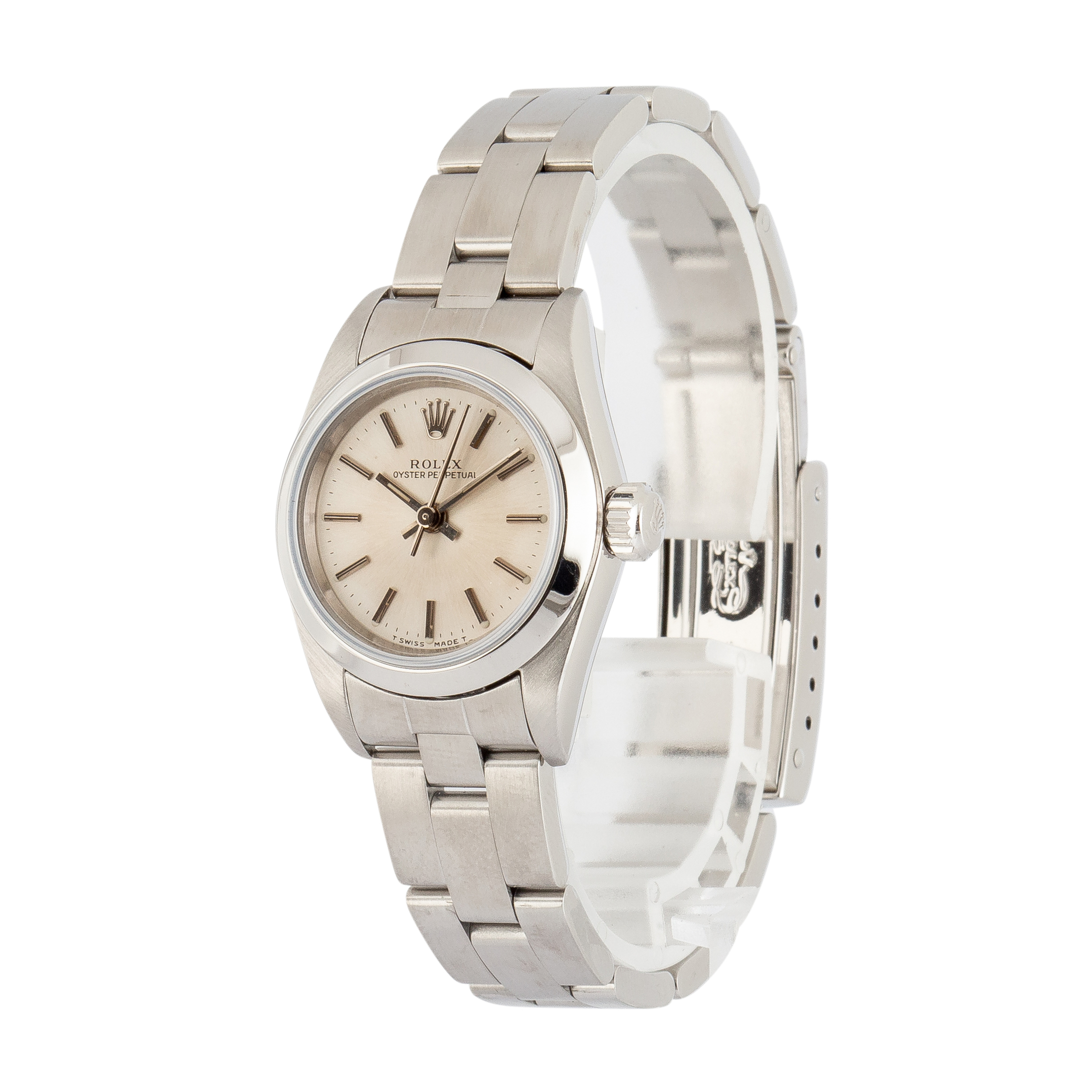 ROLEX OYSTER PERPETUAL LADY 67180 2コマ Buy Used Rolex Oyster Perpetual 67180 | Bob's Watches - Sku: 190668