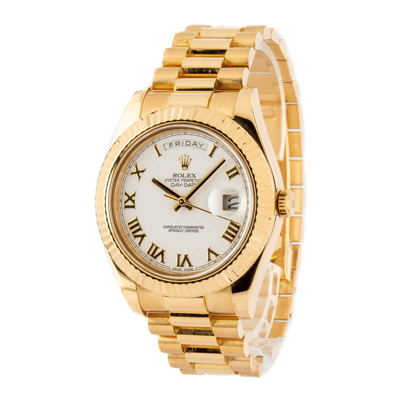 Rolex Day-Date II President 218238 Yellow Gold