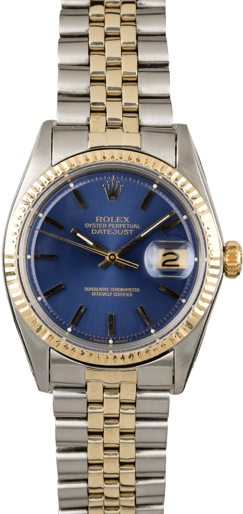 vintage rolex datejust blue dial
