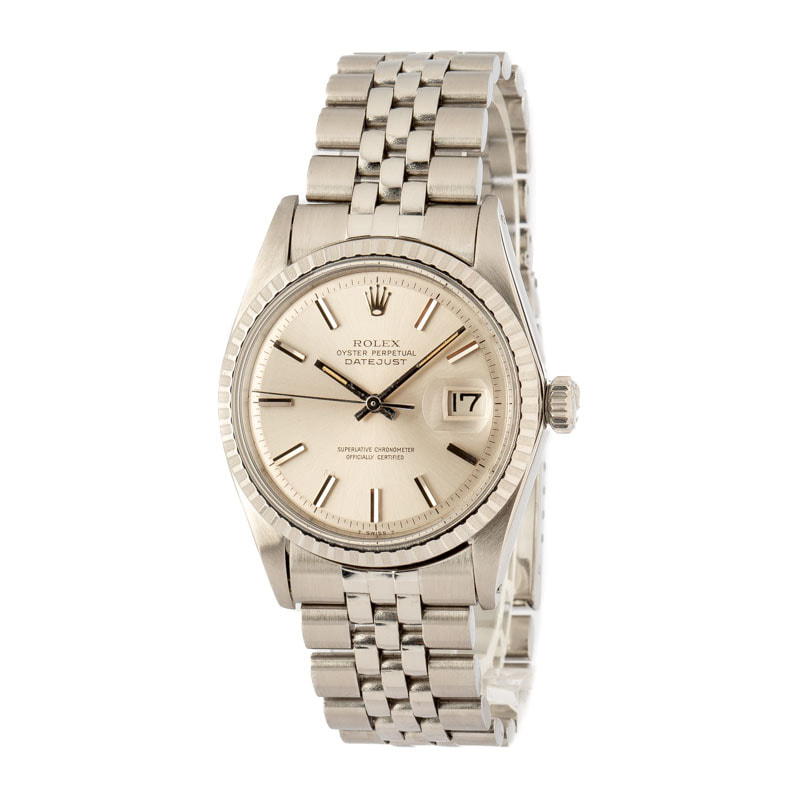 Pre-Owned Rolex Datejust 1603 Silver Dial