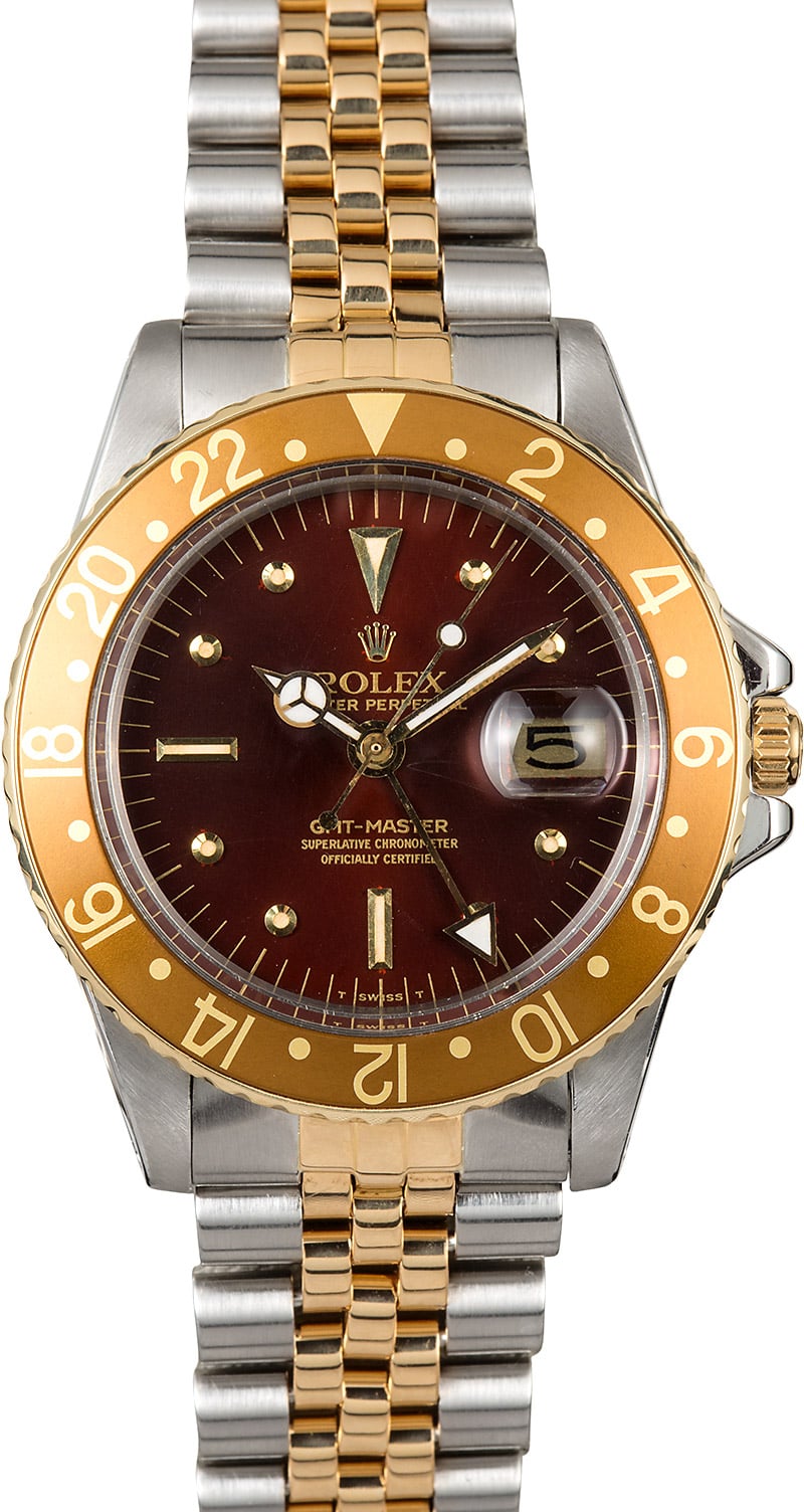 Vintage Rolex GMTMaster 1675 Root Beer TT