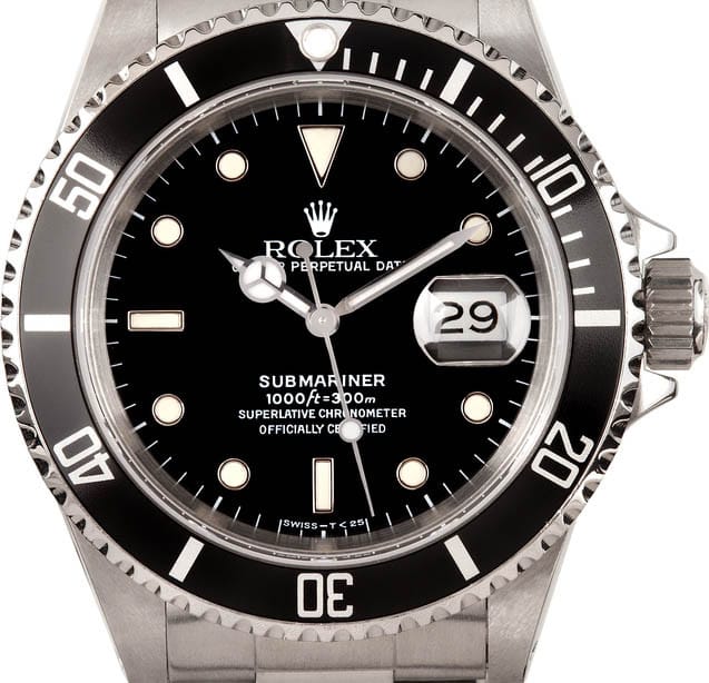 Rolex Black Face Watch