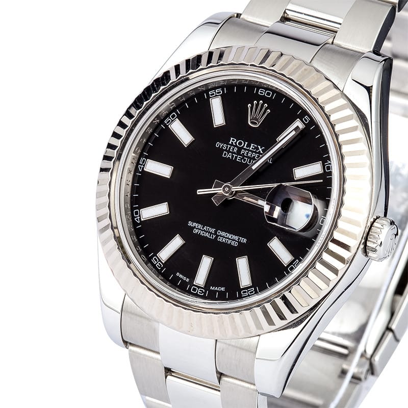 rolex datejust full black