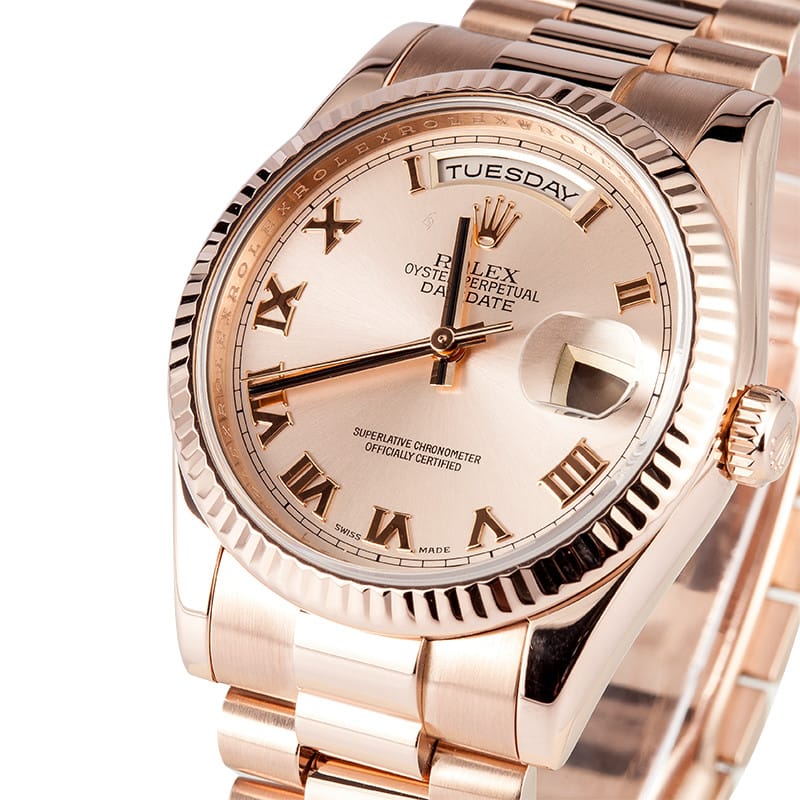 Rolex President Rose Gold Bob's Watches FREE Shipping.