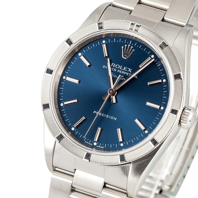 Rolex Air-King Stainless Steel Blue Dial 14010 Rolex Air King Stainless Steel Price