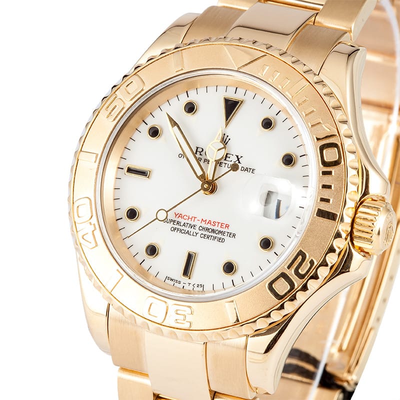 yacht master 18k gold