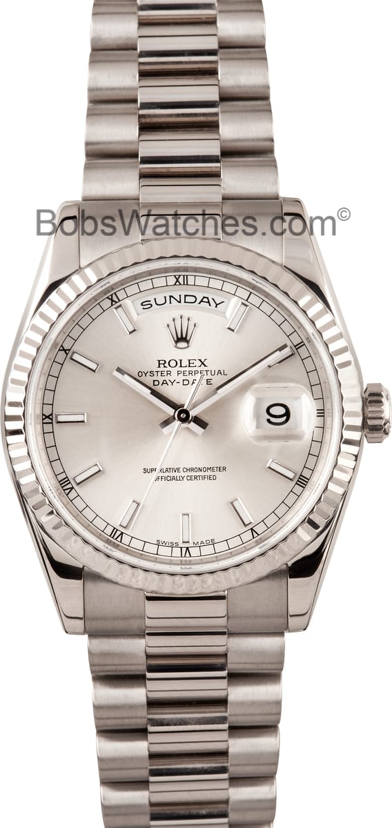 rolex presidential white gold