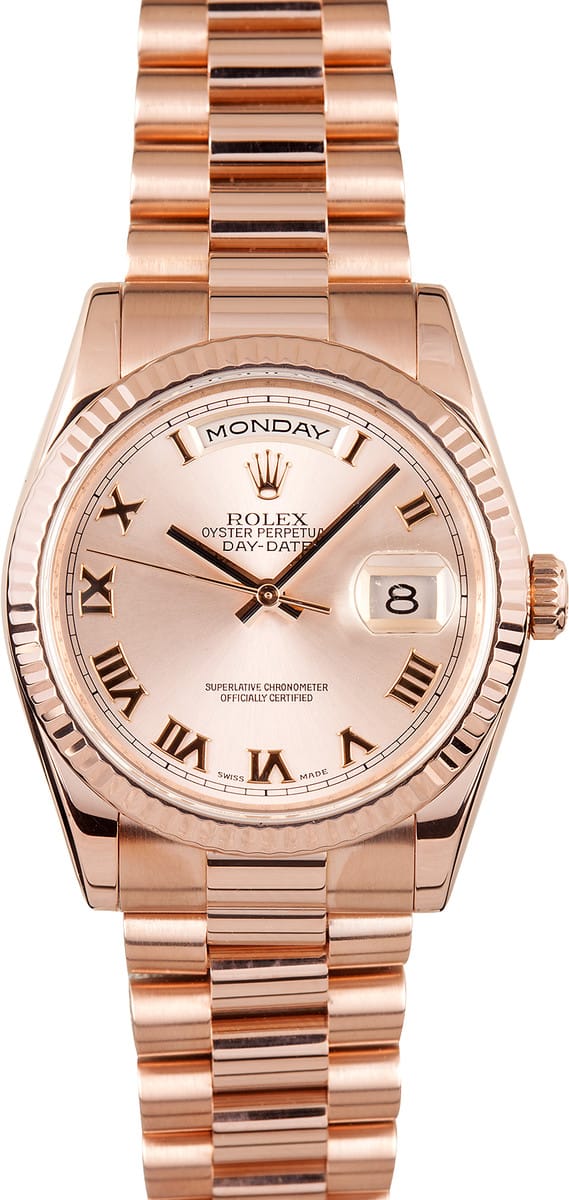pre owned rose gold rolex
