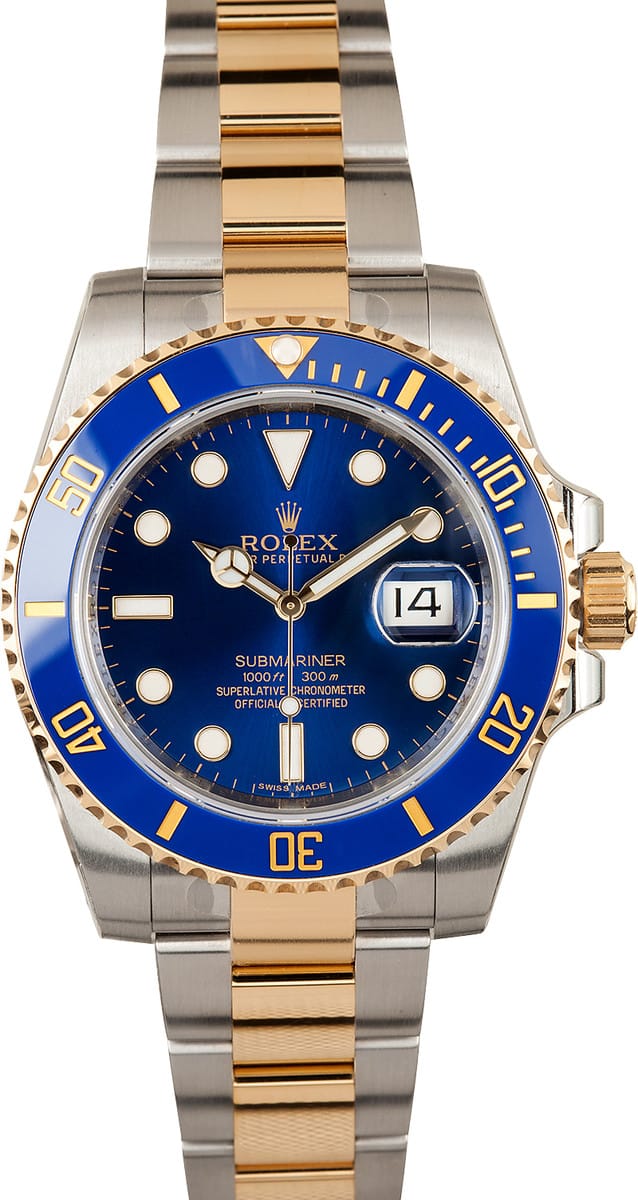 New Rolex Submariner 116613 Two Tone Bob's Watches