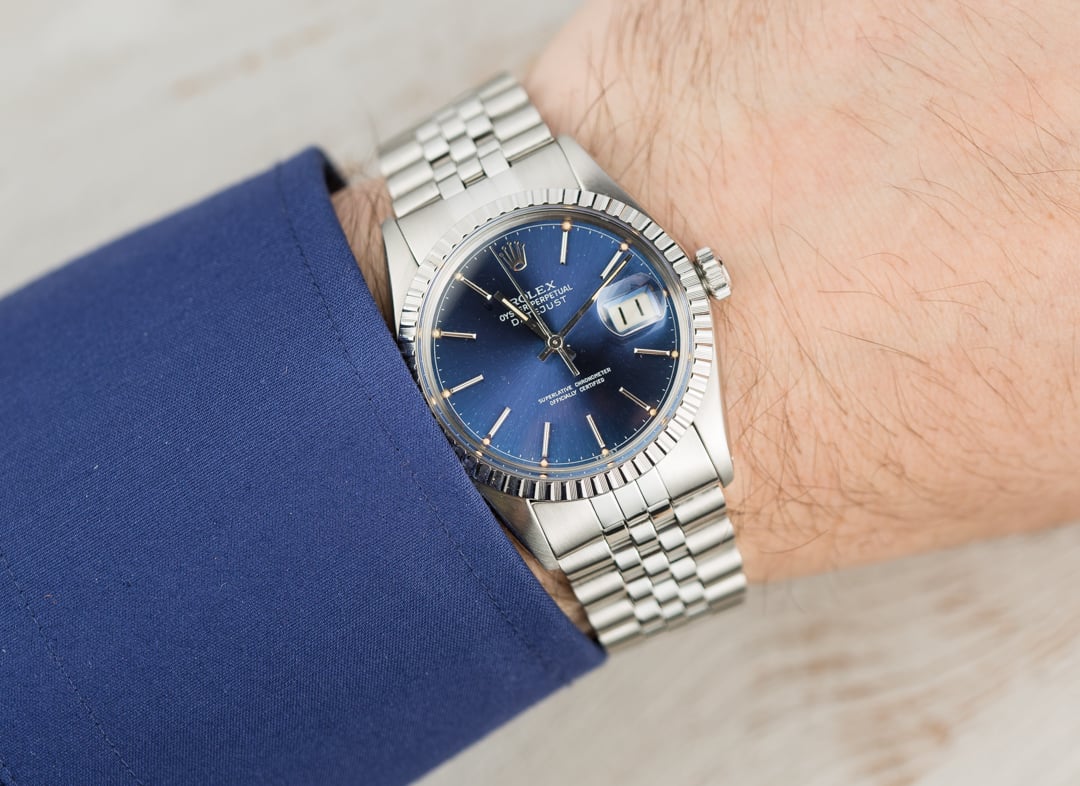 rolex 1603 blue dial