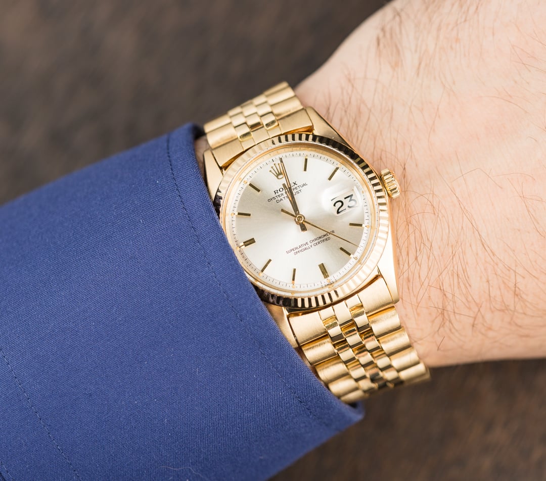 rolex datejust 1601 gold