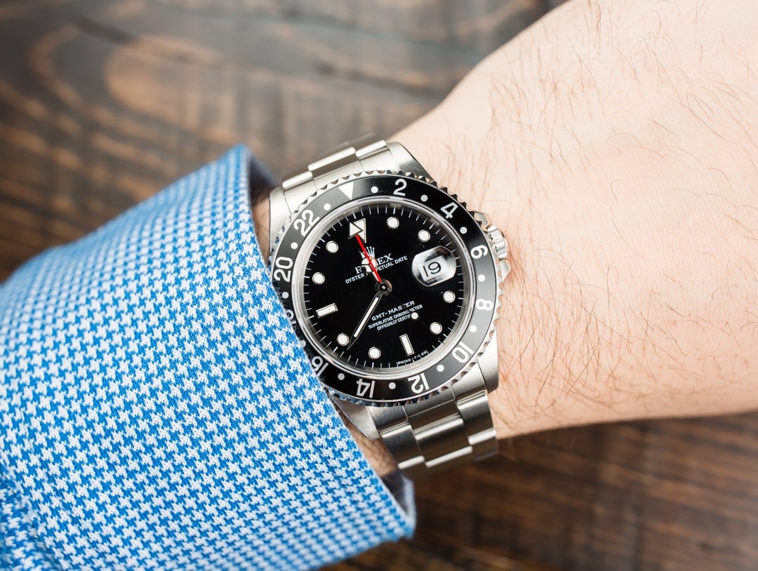 rolex gmt master 16700 black bezel