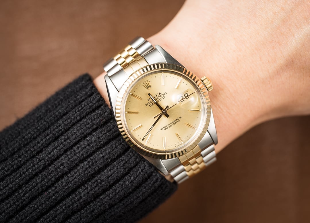 rolex two tone 16013 datejust