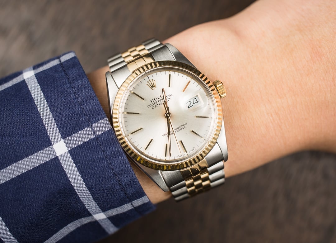rolex steel and gold datejust