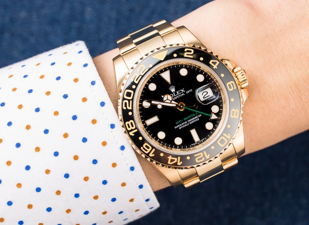 rolex gmt master ii gold price