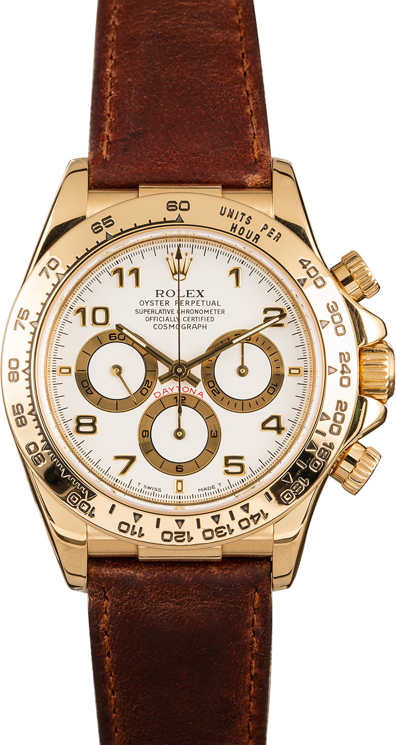 Rolex Daytona Leather Band at Bob's Watches Buy at 16595.00