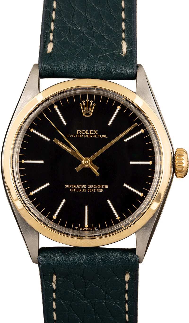 black rolex oyster perpetual