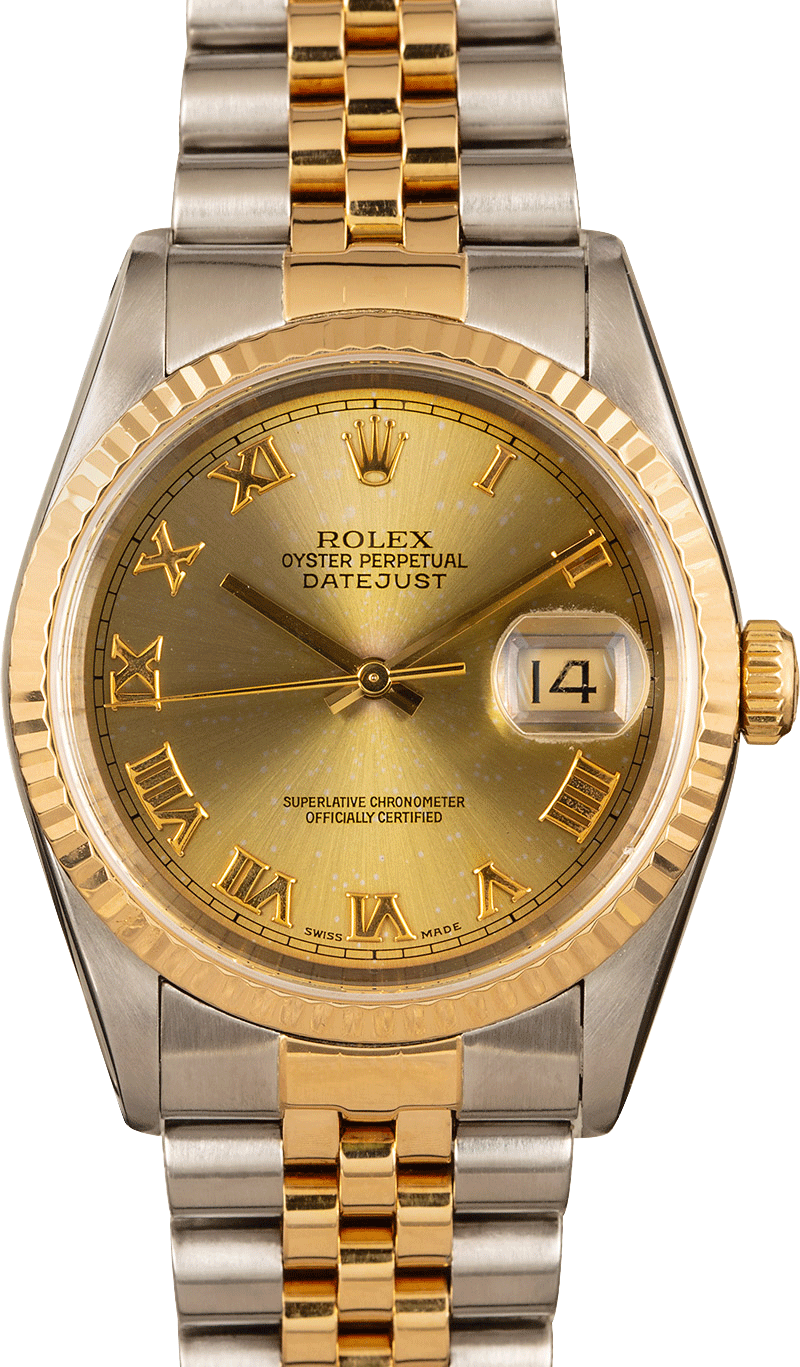 rolex just date gold