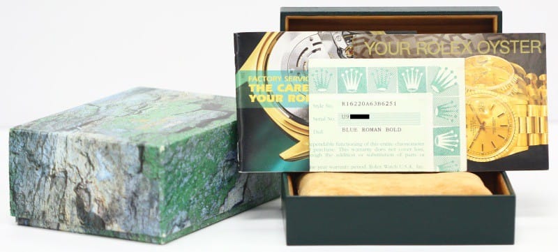 Rolex Steel Datejust 16220 Blue Roman - 100% Authentic Rolex