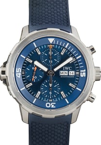 Pre-Owned IWC Aquatimer Chronograph Ref IW376806 Blue Dial