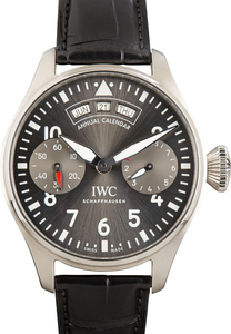 Pre-Owned IWC Big Pilot&rsquo;s Watch Annual Calendar Spitfire Ref IW502702 Grey Dial