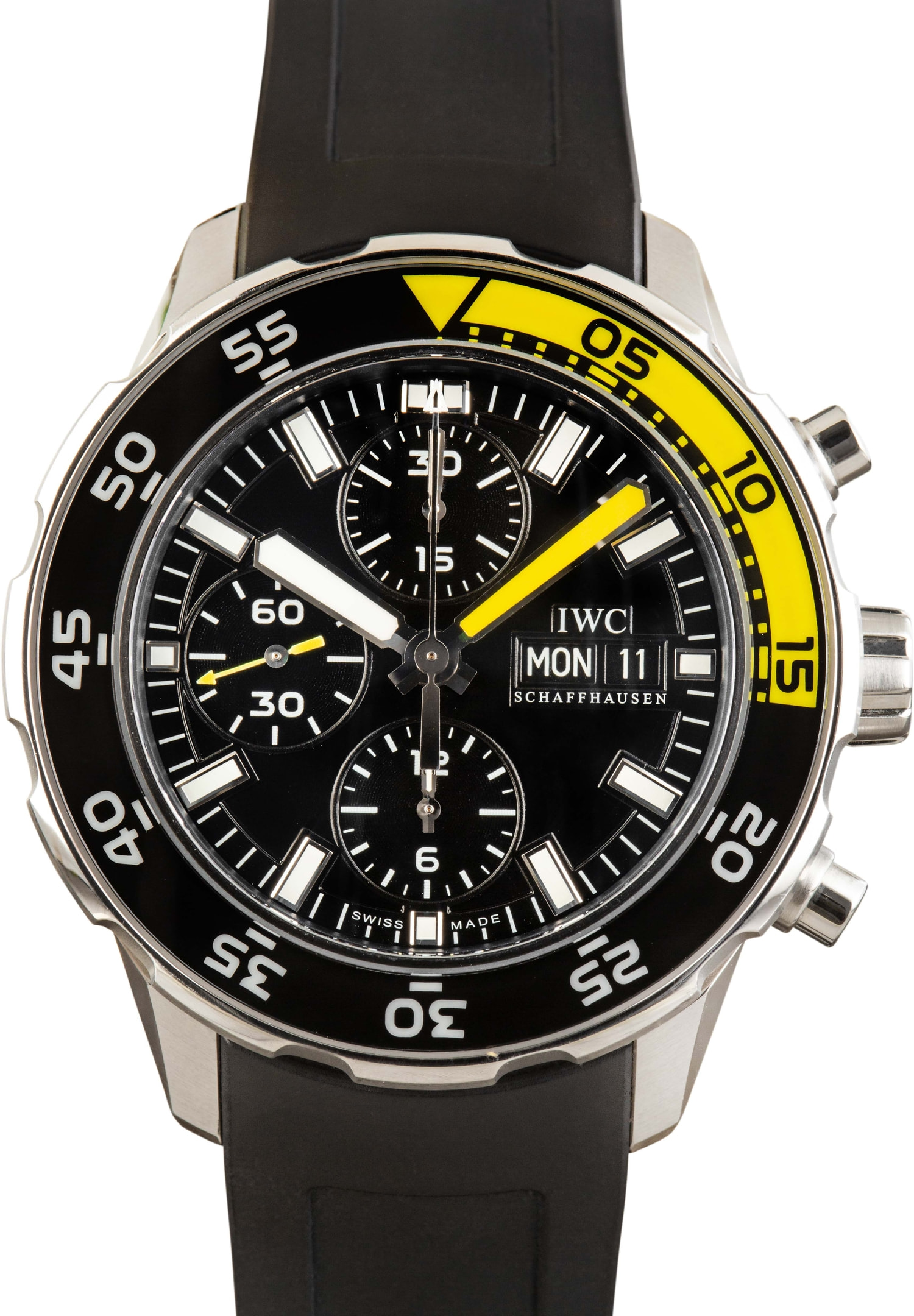 Used IWC Aquatimer Chronograph IW376709 Black Dial