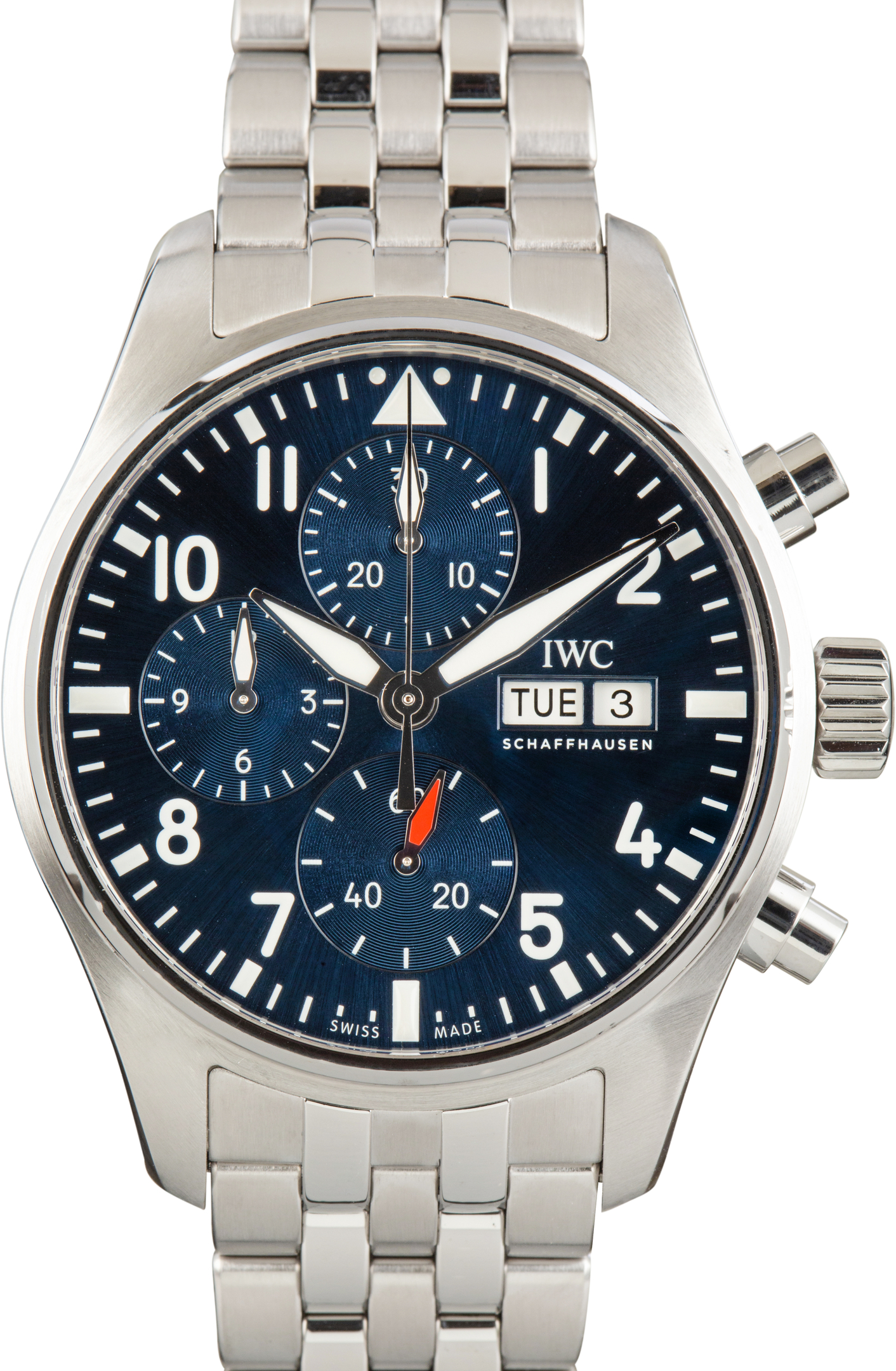 Used IWC Pilot’s Watch Chronograph 41 Ref IW388102 Blue Dial